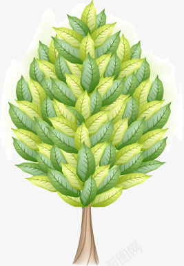 绘画绿树主图png免抠素材_新图网 https://ixintu.com 绘画 绿树 设计