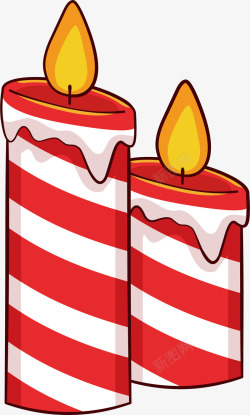 红白条红白色条纹圣诞节蜡烛高清图片