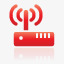 无线路由器超级单红图标png_新图网 https://ixintu.com router wireless 无线 路由器