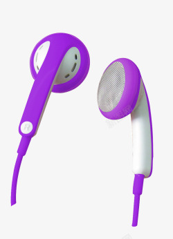 紫白色耳塞素材