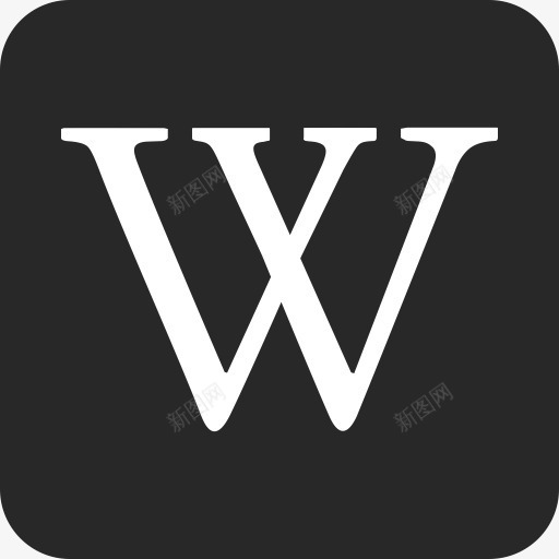维基维基百科社会扁平的圆形矩形图标png_新图网 https://ixintu.com Wiki wikipedia 维基 维基百科