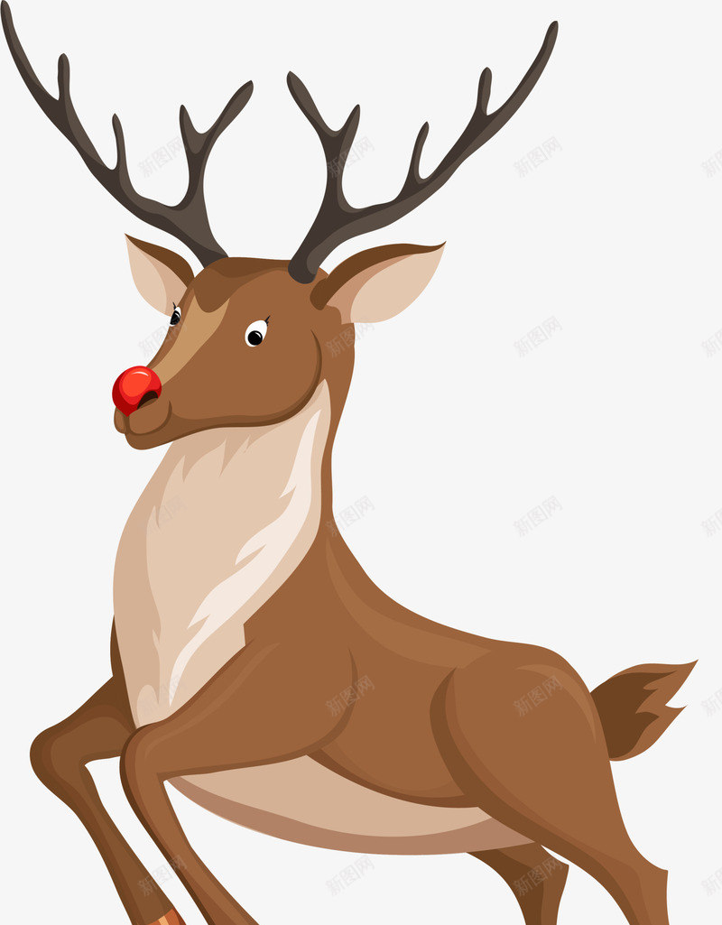 冬日褐色圣诞麋鹿png免抠素材_新图网 https://ixintu.com Christmas Merry 冬日麋鹿 卡通麋鹿 圣诞快乐 圣诞节