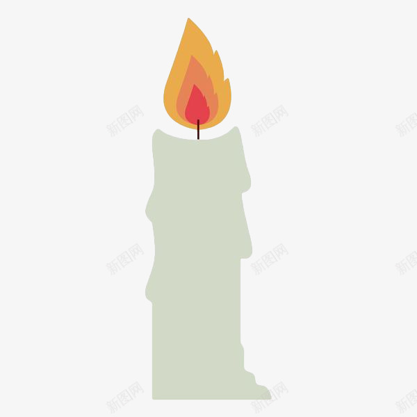 手绘白蜡烛png免抠素材_新图网 https://ixintu.com 手绘 火苗 照明 燃烧 白色蜡烛 祈祷蜡烛 祈福 蜡烛 香烛