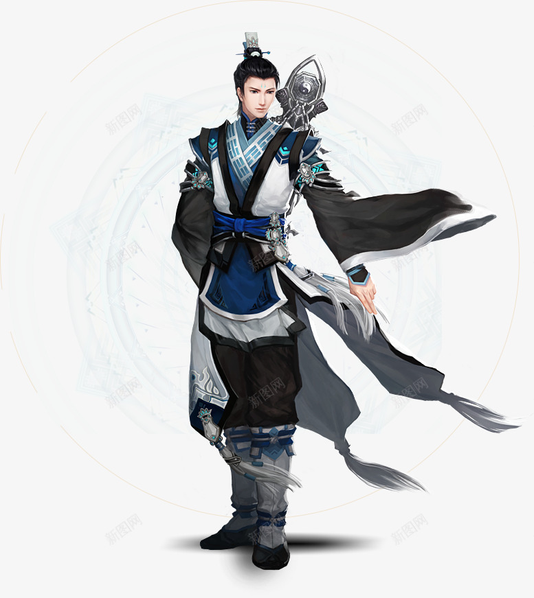 黑色服饰武器人物png免抠素材_新图网 https://ixintu.com 人物 服饰 武器 黑色