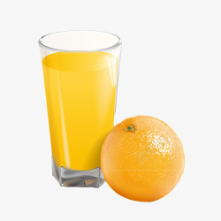 香橙与橙汁素材