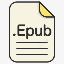 Epub文件电子书文件格式文本文件文件图标高清图片