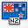 zealand国旗新的新西兰FatCow的主图标高清图片