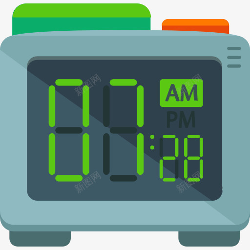 闹钟图标png_新图网 https://ixintu.com 定时器 报警装置 时钟 时间 时间和日期 时间显示屏 电子闹钟