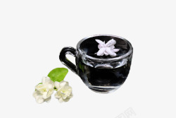 黑色花苞茉莉花茶高清图片