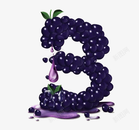蓝莓png免抠素材_新图网 https://ixintu.com 数字3 水果 紫色 蓝莓汁