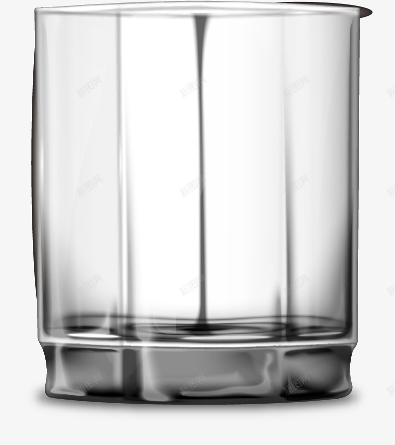 灰色透明玻璃杯png免抠素材_新图网 https://ixintu.com 杯子 水杯 玻璃杯