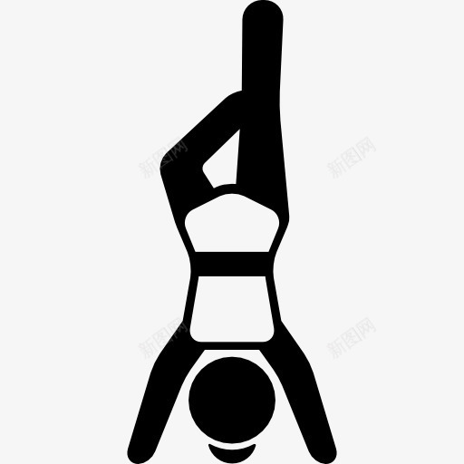 女人倒立折叠腿图标png_新图网 https://ixintu.com 体育 倒立的人 女人 平静 放松 瑜伽 运动