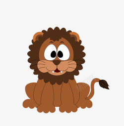 卡通可爱动物狮子素材
