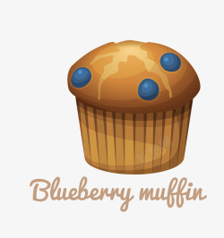 muffin蓝莓马芬矢量图高清图片