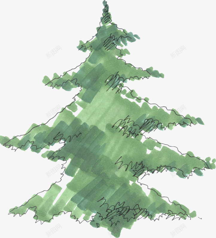 创意合成绿色的松树png免抠素材_新图网 https://ixintu.com 创意 合成 松树 绿色