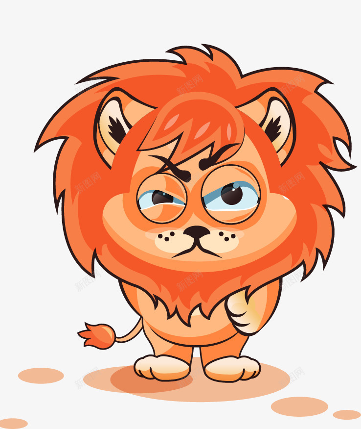 凶恶的狮子png免抠素材_新图网 https://ixintu.com 动物 卡通 狮子