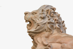 现代石雕简约装饰石狮子图高清图片