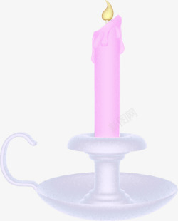 粉色烛台烛台蜡烛高清图片