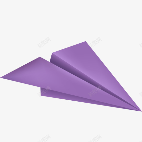 紫色折叠飞机png免抠素材_新图网 https://ixintu.com 折叠 紫色 飞机