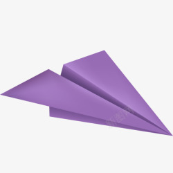 紫色折叠飞机素材