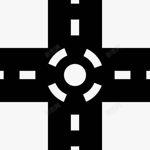 道路交叉视图图标png_新图网 https://ixintu.com 交叉 公路 十字架道路的图标 路 运输 高层看来