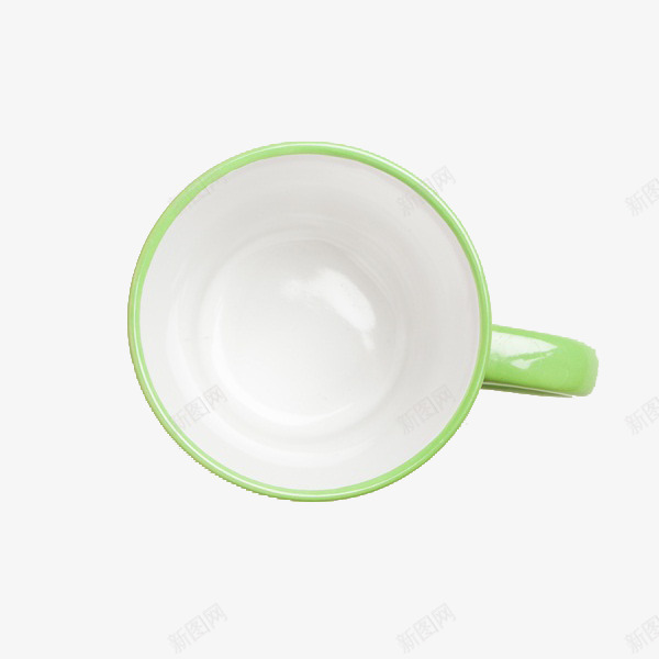 绿色的杯子png免抠素材_新图网 https://ixintu.com 俯视图 俯视杯子 卡通 实用的 杯子 白色的 简笔 绿色的