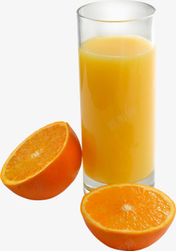 橙子汁装饰素材
