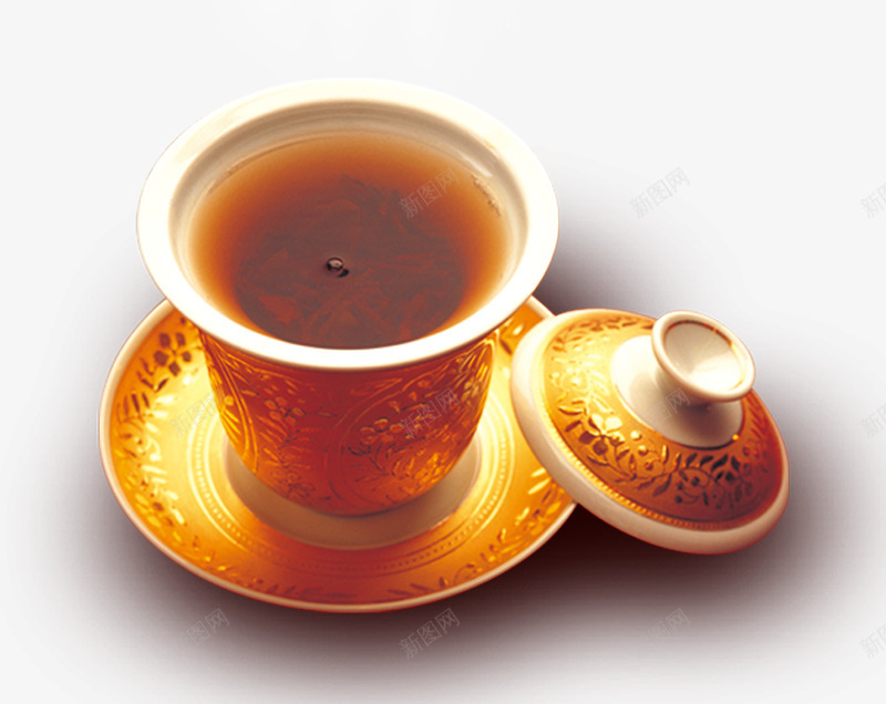 一杯茶和杯子png免抠素材_新图网 https://ixintu.com 一杯 实物 杯子 茶