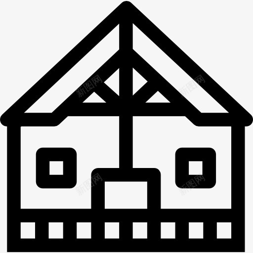 舱图标png_新图网 https://ixintu.com 家居 建筑 房子 立面 结构