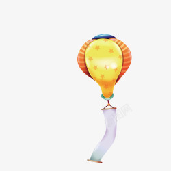 热气球条幅素材