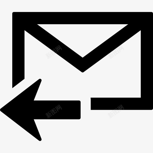 回复邮件图标png_新图网 https://ixintu.com 信件 电子邮件 电子邮件响应 通知 邮件 邮寄