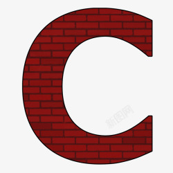 C语言红砖墙底纹C高清图片