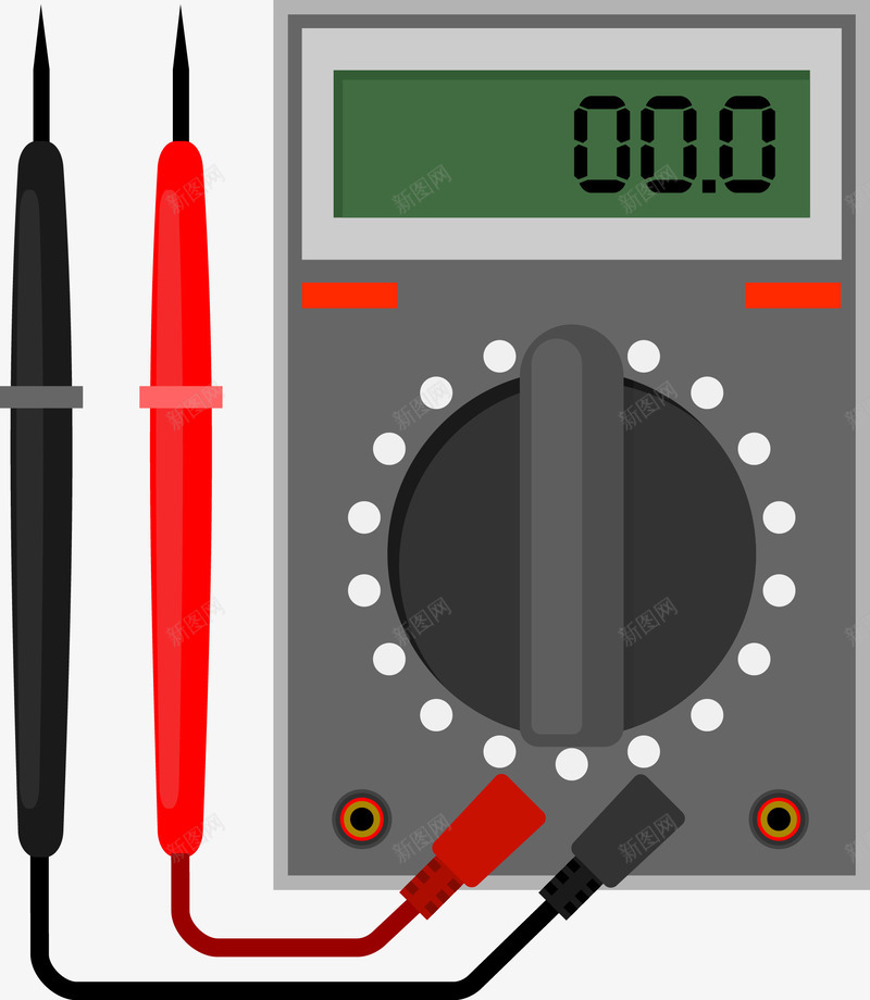 测电表png免抠素材_新图网 https://ixintu.com 测电表 电子产品