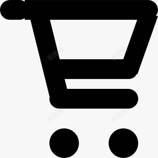 购物车的总的轮廓图标png_新图网 https://ixintu.com 商务 小图标 工具 毛 电子商务 购物 购物车