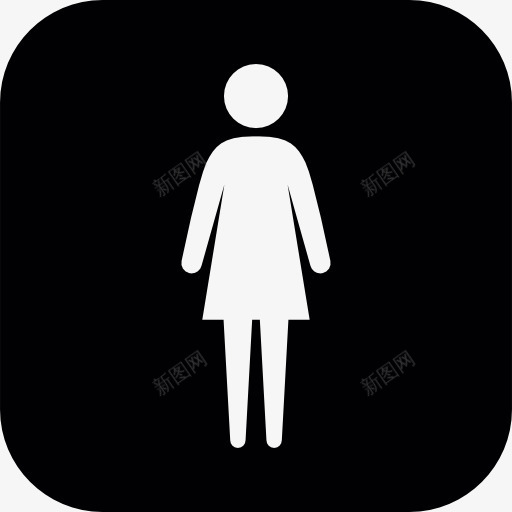 女性服装的轮廓图标png_新图网 https://ixintu.com 人 女人 女孩 女性 服饰 站在女人的 站在女性 站着的女孩