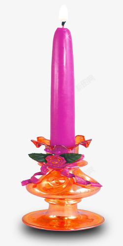 粉色圣诞节蜡烛素材