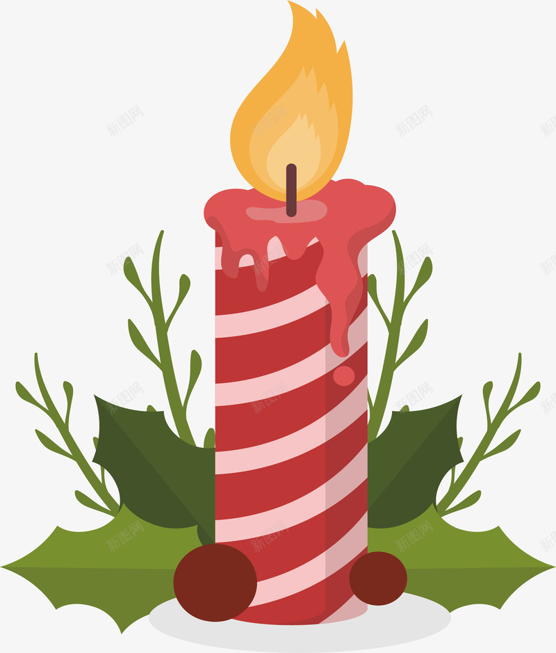 圣诞节红色条纹蜡烛矢量图ai免抠素材_新图网 https://ixintu.com 圣诞节 圣诞蜡烛 条纹蜡烛 矢量png 红色蜡烛 蜡烛 矢量图