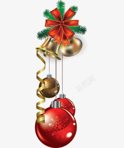 1欢乐欢乐圣诞铃铛装饰1高清图片