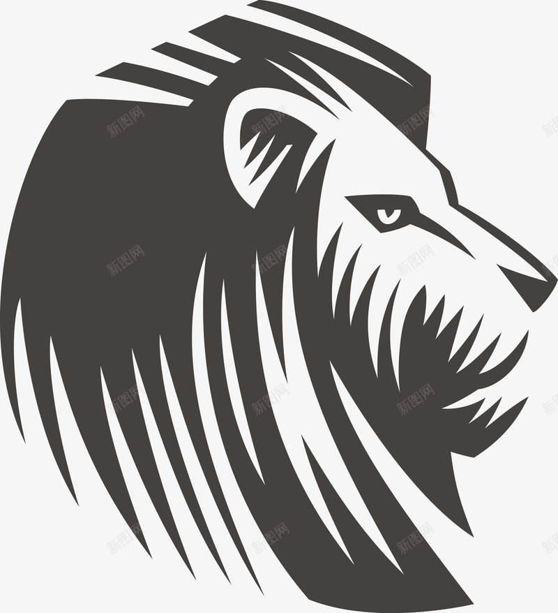 狮子动物图图标png_新图网 https://ixintu.com 动物 大头 手绘动物 手绘狮子 手绘狮子图 水墨狮子 狮子 狮子图 猛兽