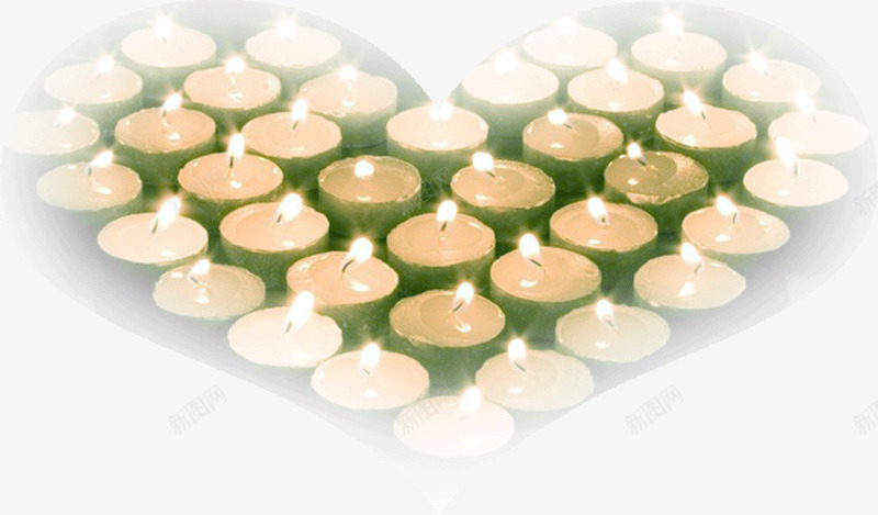 创意蜡烛爱心烛光png免抠素材_新图网 https://ixintu.com 创意 烛光 爱心 蜡烛