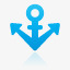 锚超级单蓝图标png_新图网 https://ixintu.com anchor 锚