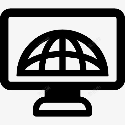 世界宽屏幕图标png_新图网 https://ixintu.com 技术 电脑屏幕 电视 监控 连接全球