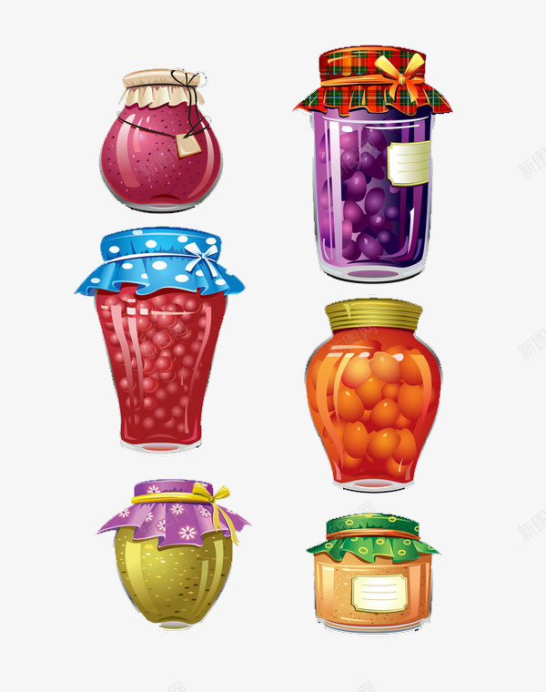 精美水果罐头png免抠素材_新图网 https://ixintu.com 水果 琵琶罐 罐头玻璃罐子 蓝莓罐
