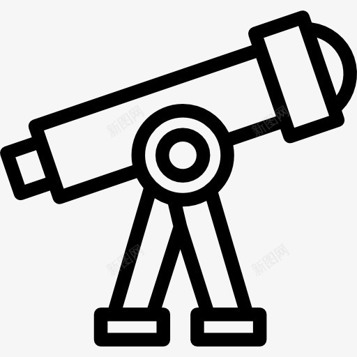 望远镜图标png_新图网 https://ixintu.com 工具和用具 教育 望远镜 科学 空间 观察