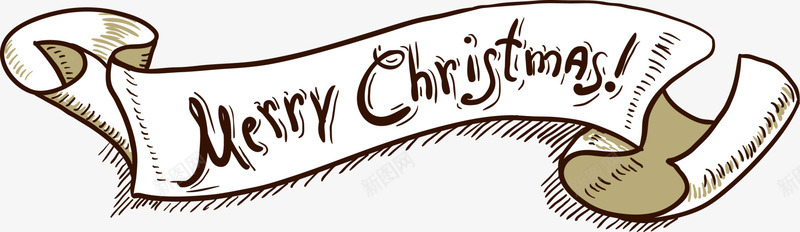 圣诞快乐条幅png免抠素材_新图网 https://ixintu.com christmas merry 圣诞快乐 小清新 白色条幅 简约条幅