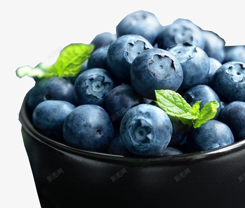 一万刚摘得蓝莓png免抠素材_新图网 https://ixintu.com 新鲜 水果 紫色 蓝莓 食物