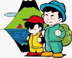 一起出游素材