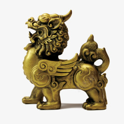 中国风金属狮子装饰素材