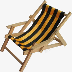 黄色布条折叠椅素材