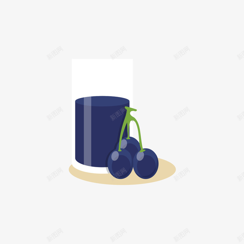 蓝色蓝莓和蓝莓汁png免抠素材_新图网 https://ixintu.com 水果 矢量蓝莓 矢量蓝莓汁 蓝色 蓝莓 蓝莓汁